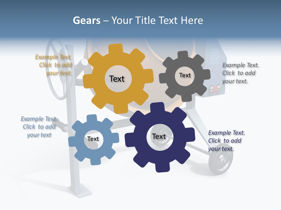 Concrete Machine Render PowerPoint Template