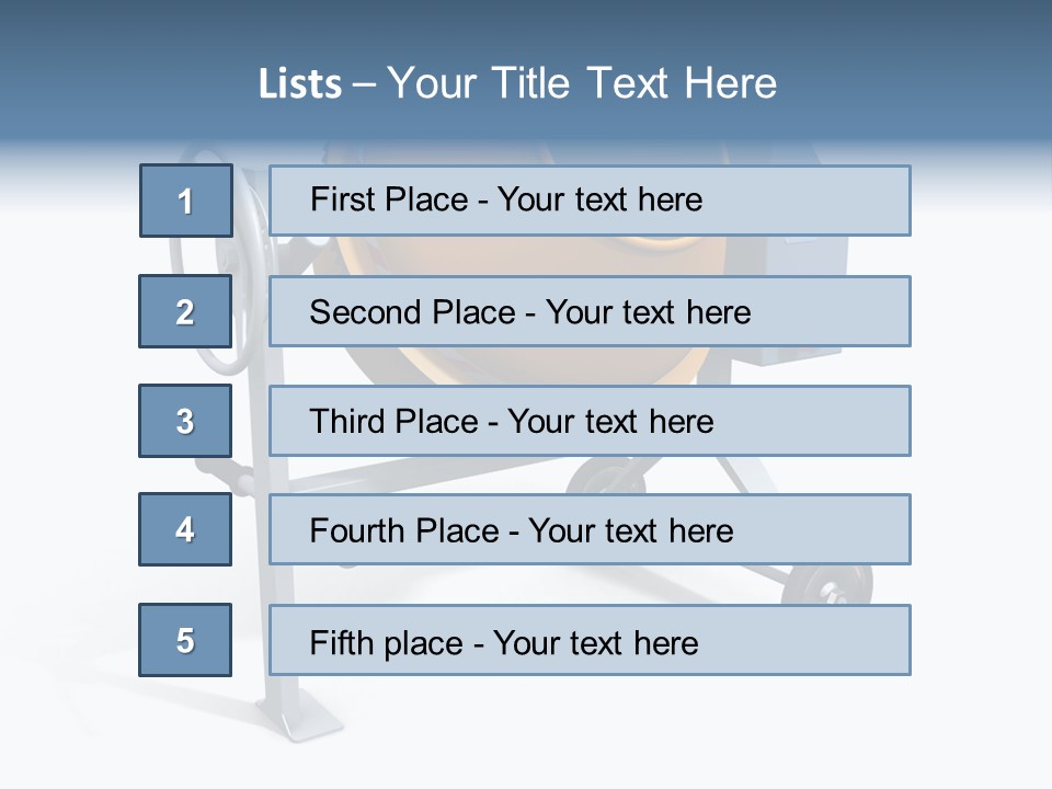 Concrete Machine Render PowerPoint Template