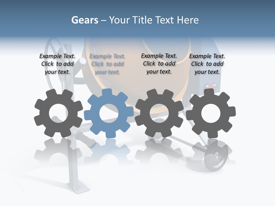 Concrete Machine Render PowerPoint Template