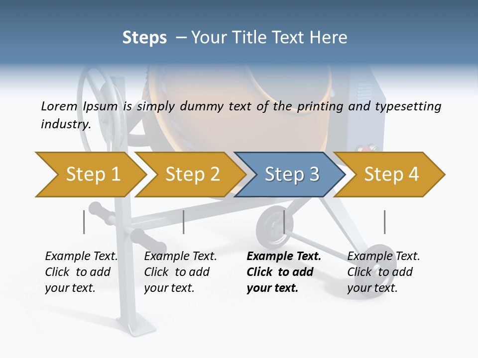 Concrete Machine Render PowerPoint Template