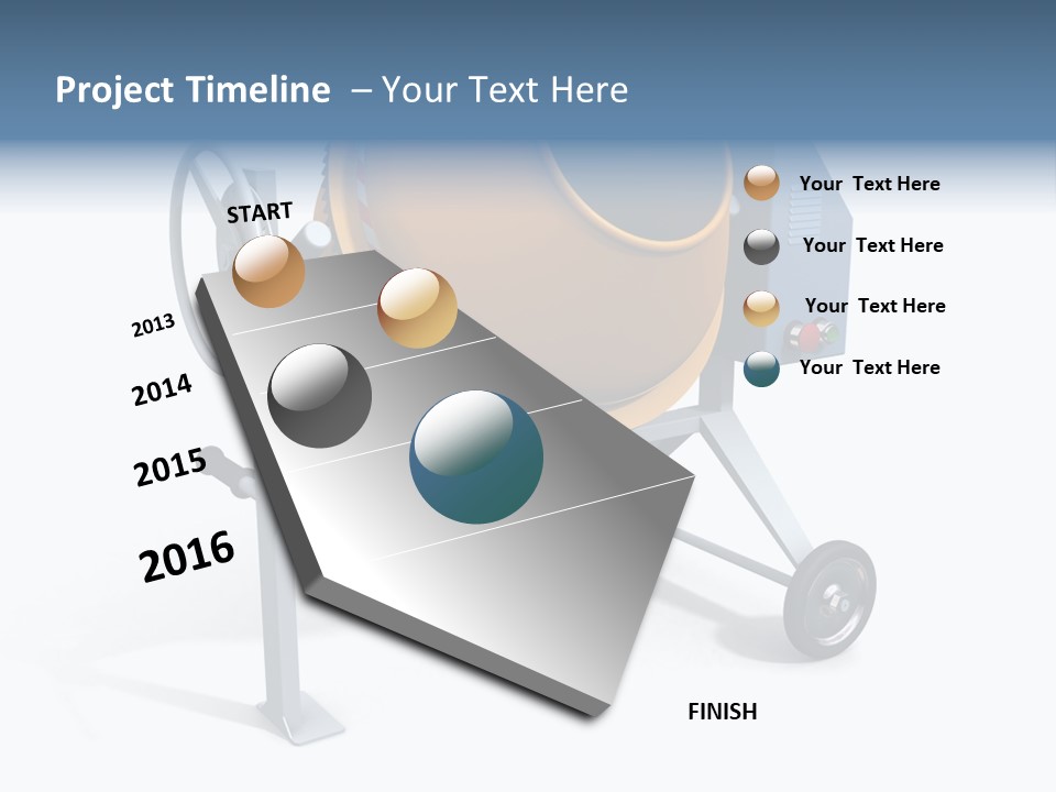 Concrete Machine Render PowerPoint Template