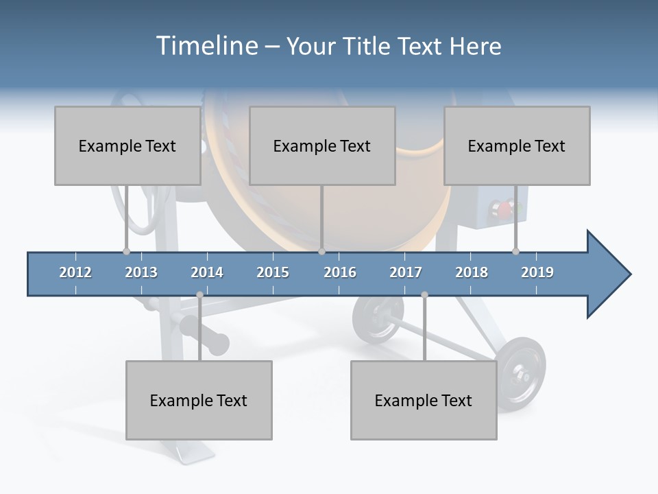 Concrete Machine Render PowerPoint Template