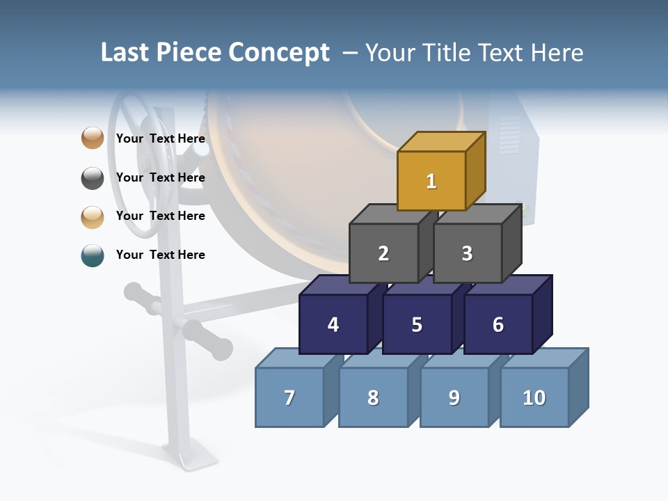 Concrete Machine Render PowerPoint Template
