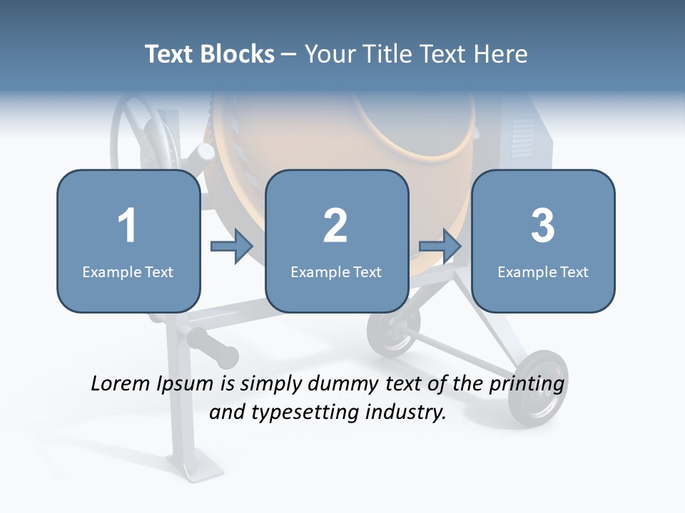 Concrete Machine Render PowerPoint Template
