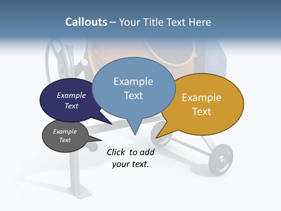 Concrete Machine Render PowerPoint Template