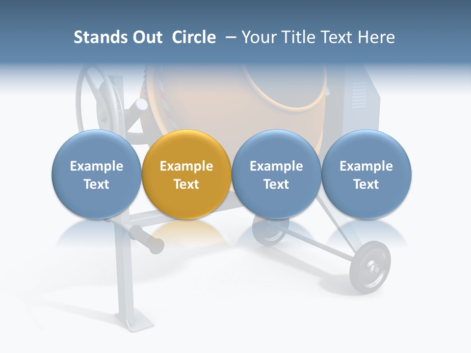 Concrete Machine Render PowerPoint Template