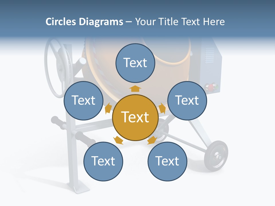 Concrete Machine Render PowerPoint Template