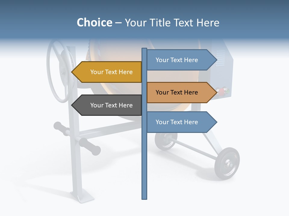 Concrete Machine Render PowerPoint Template