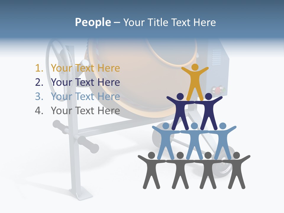 Concrete Machine Render PowerPoint Template