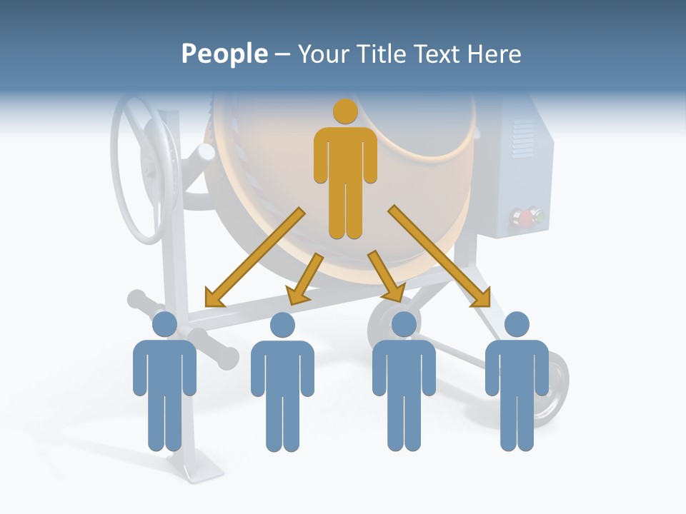 Concrete Machine Render PowerPoint Template