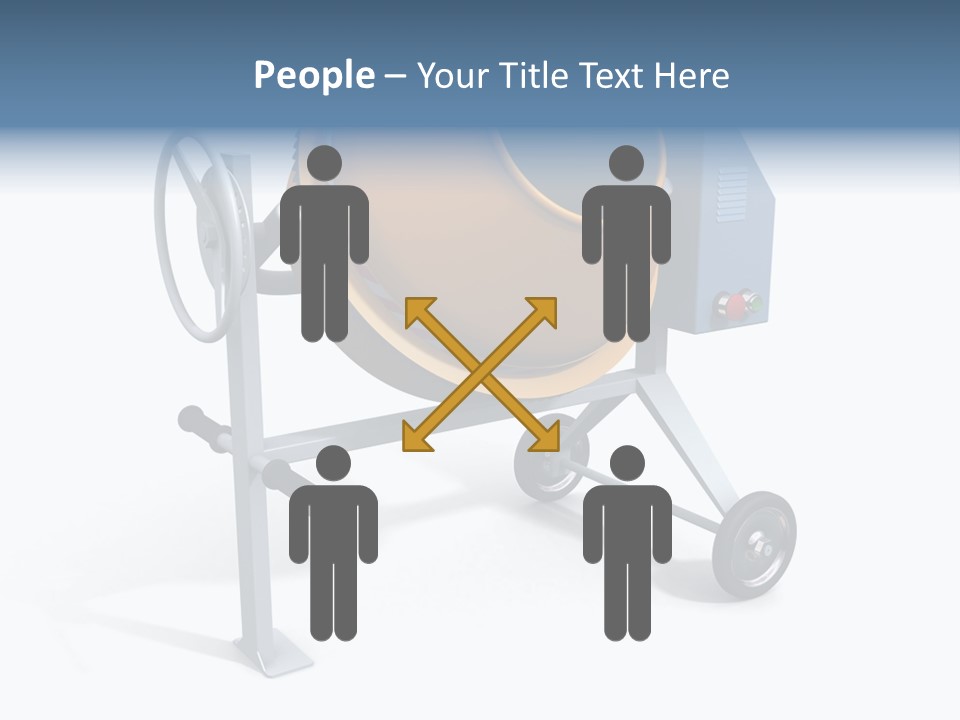 Concrete Machine Render PowerPoint Template