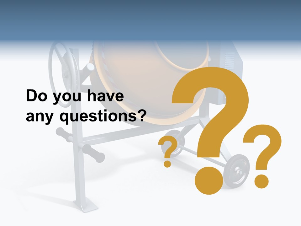 Concrete Machine Render PowerPoint Template