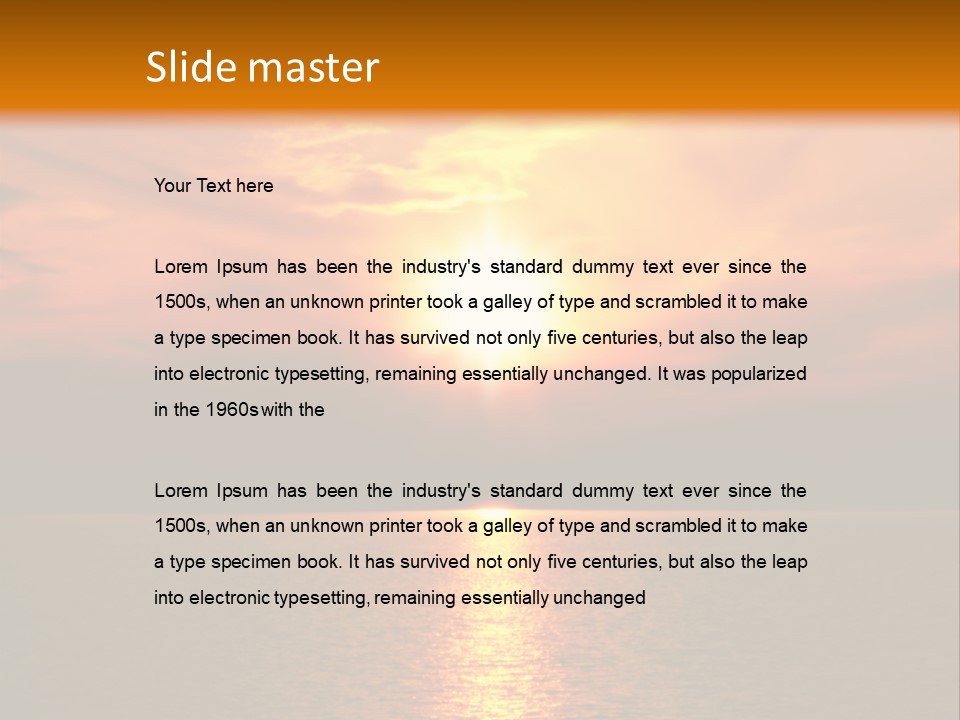 Twilight Horizon Nature PowerPoint Template