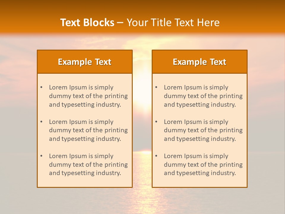 Twilight Horizon Nature PowerPoint Template