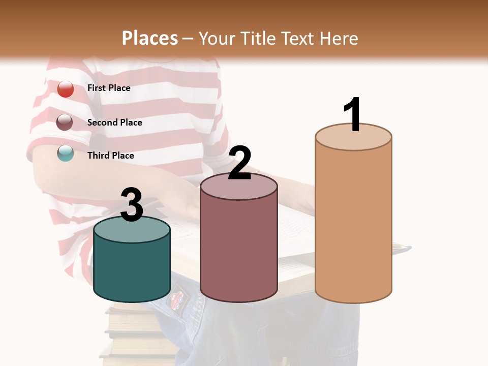 Boy Intellectual Red PowerPoint Template