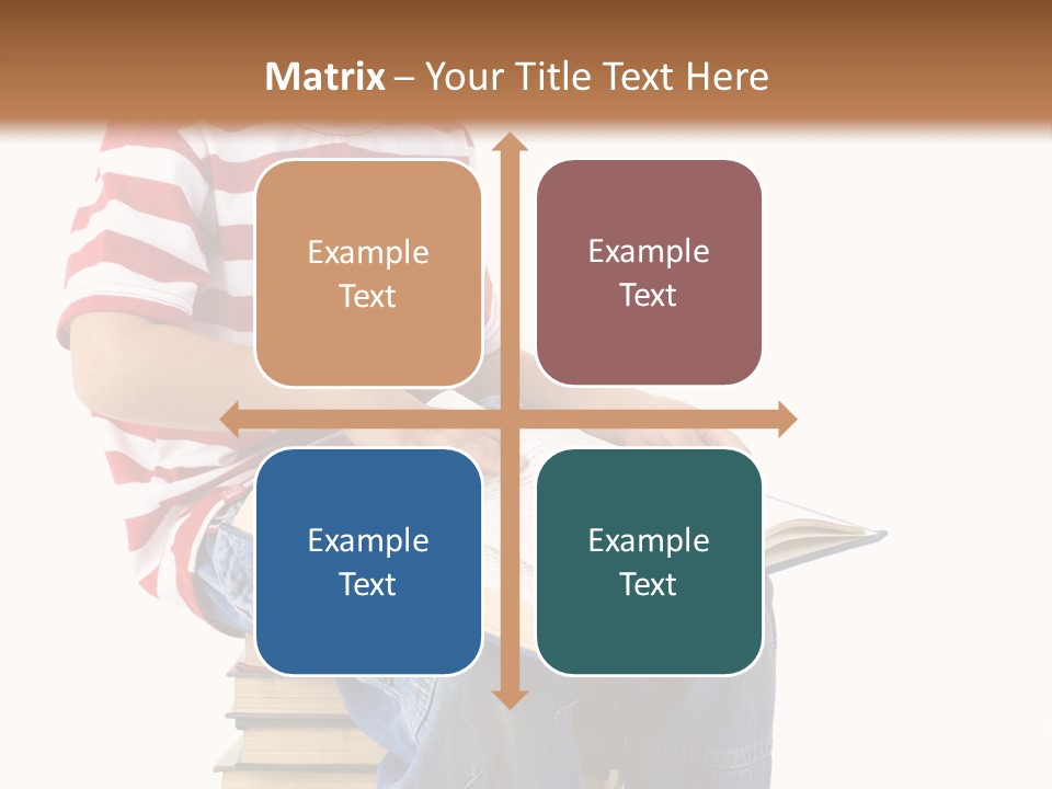 Boy Intellectual Red PowerPoint Template