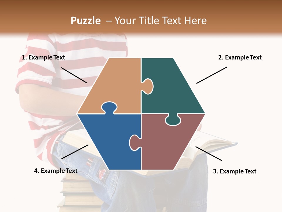 Boy Intellectual Red PowerPoint Template