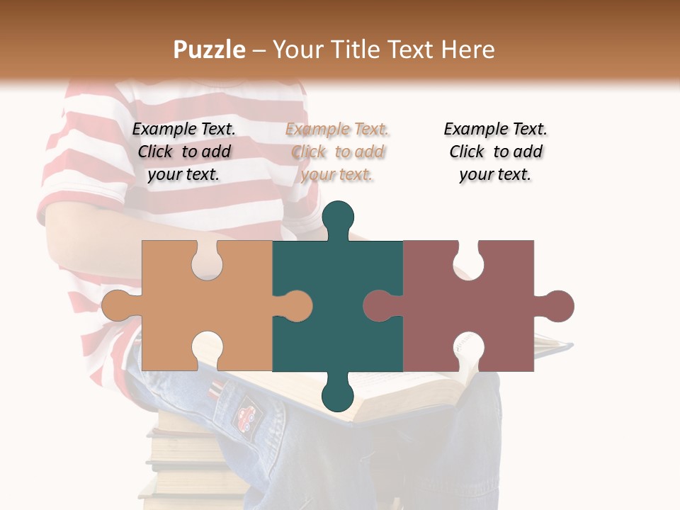 Boy Intellectual Red PowerPoint Template