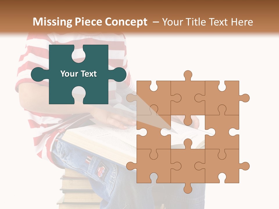 Boy Intellectual Red PowerPoint Template