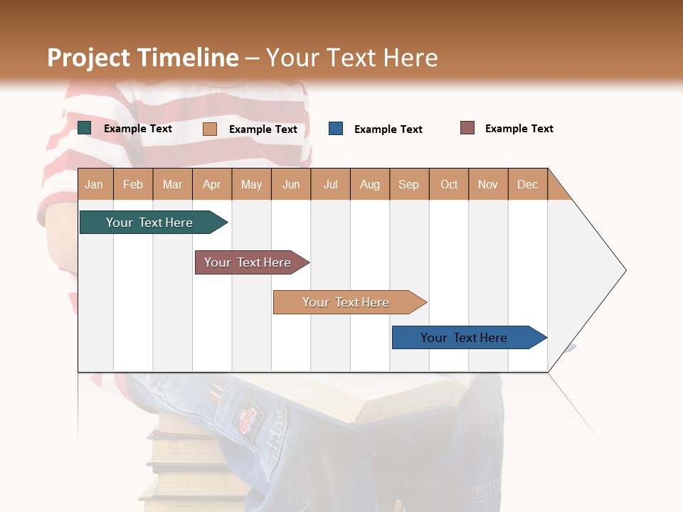 Boy Intellectual Red PowerPoint Template