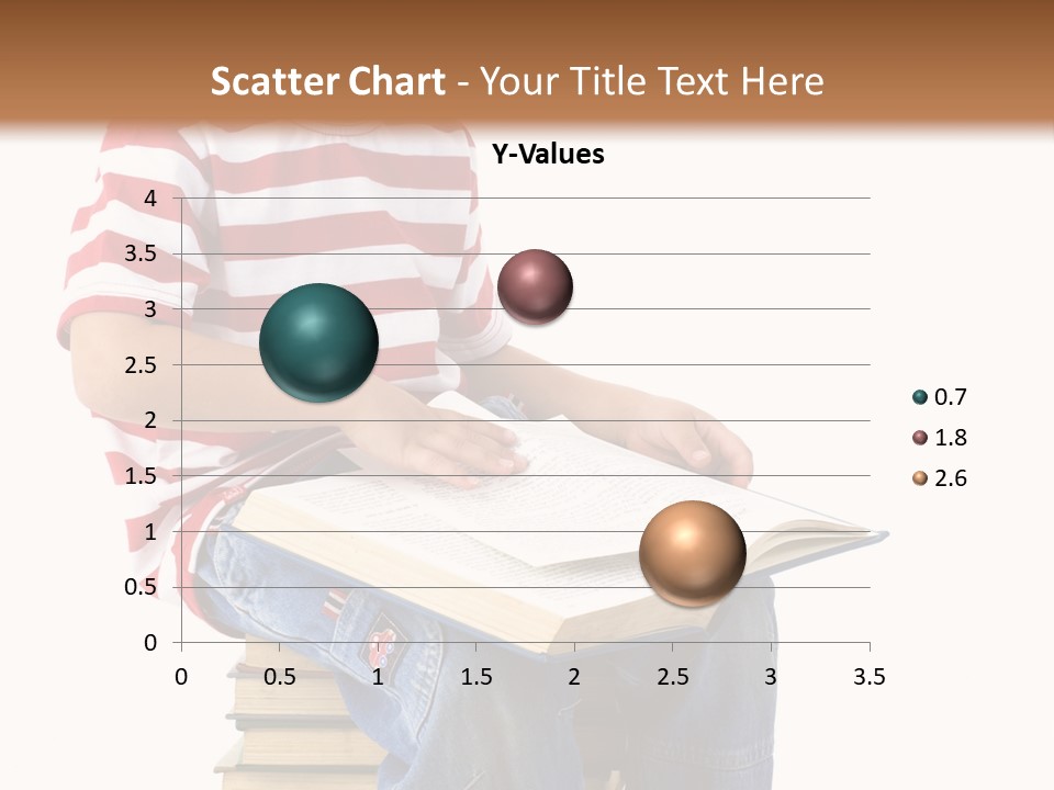 Boy Intellectual Red PowerPoint Template