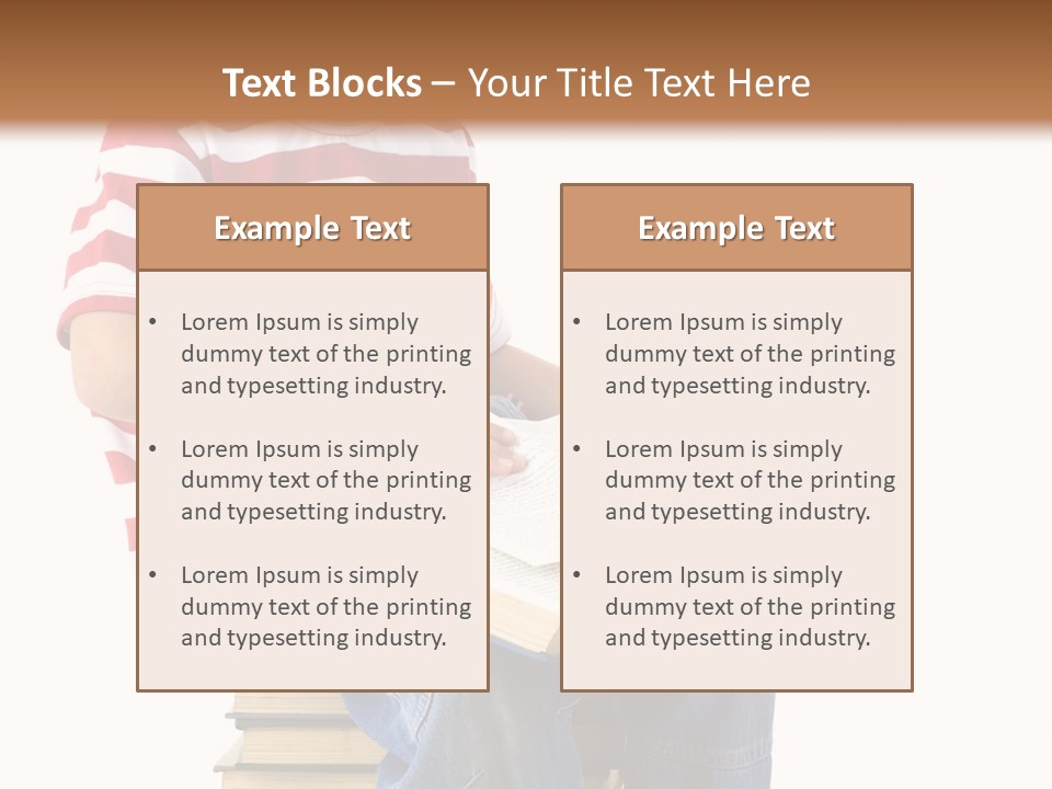 Boy Intellectual Red PowerPoint Template