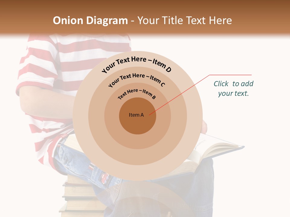 Boy Intellectual Red PowerPoint Template