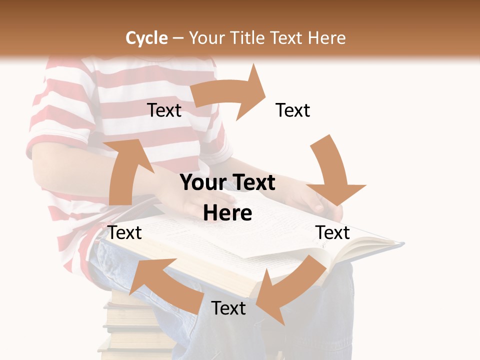 Boy Intellectual Red PowerPoint Template