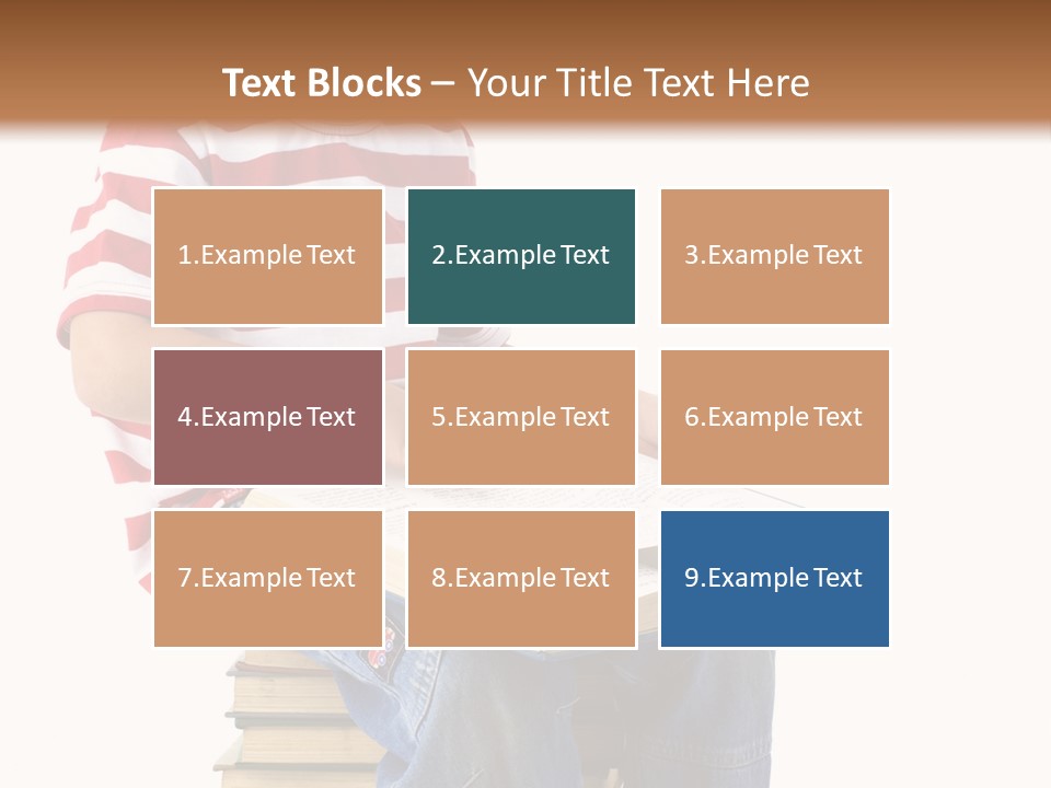 Boy Intellectual Red PowerPoint Template