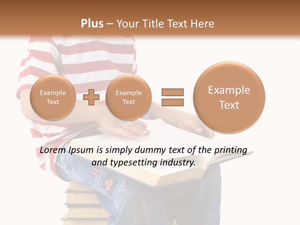Boy Intellectual Red PowerPoint Template