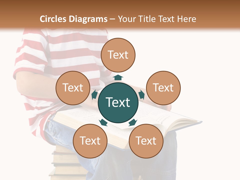 Boy Intellectual Red PowerPoint Template