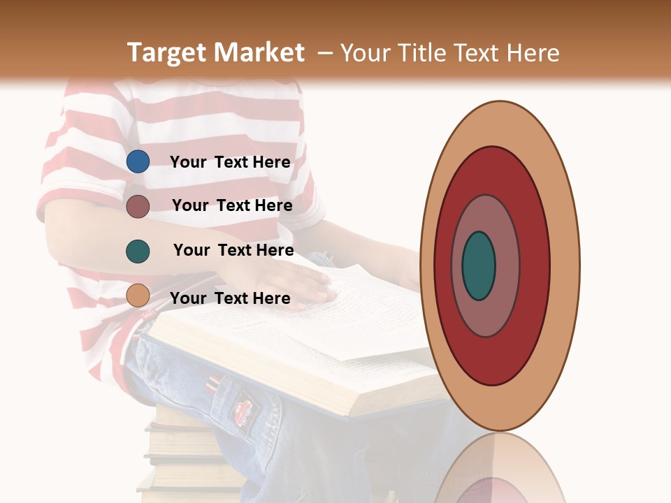 Boy Intellectual Red PowerPoint Template