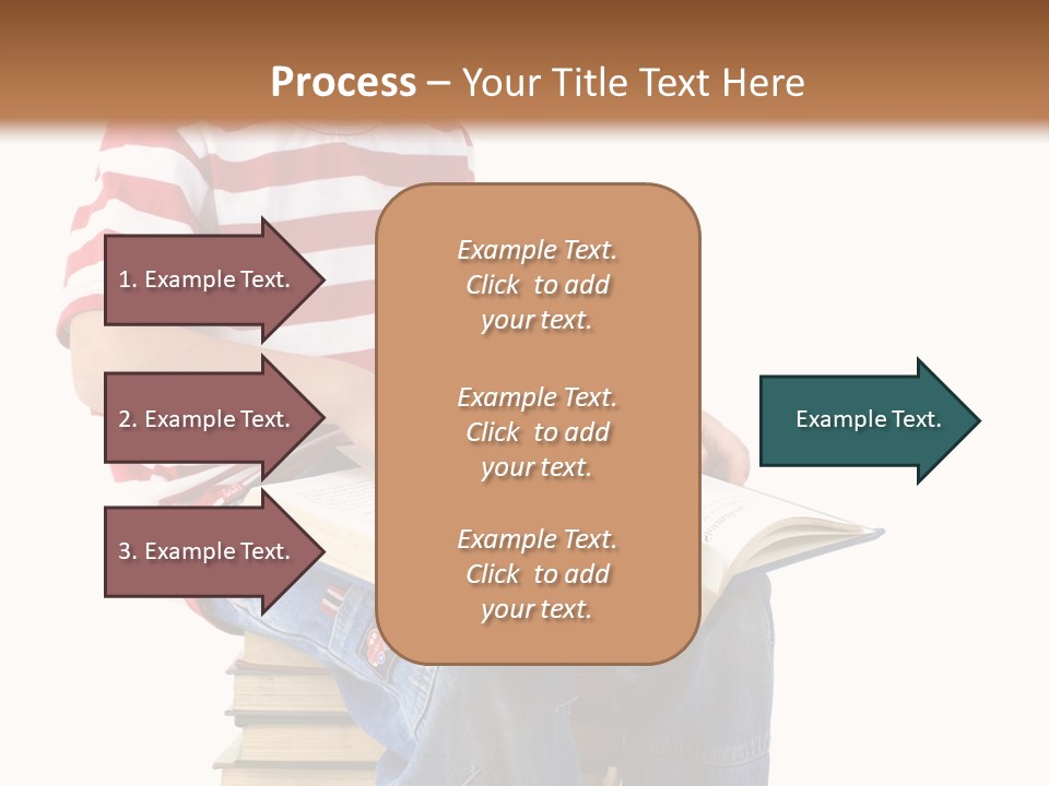 Boy Intellectual Red PowerPoint Template
