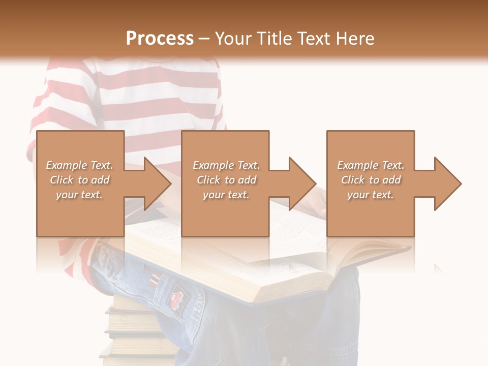 Boy Intellectual Red PowerPoint Template