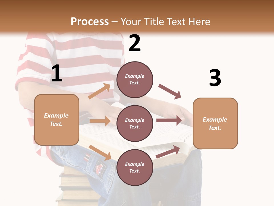 Boy Intellectual Red PowerPoint Template