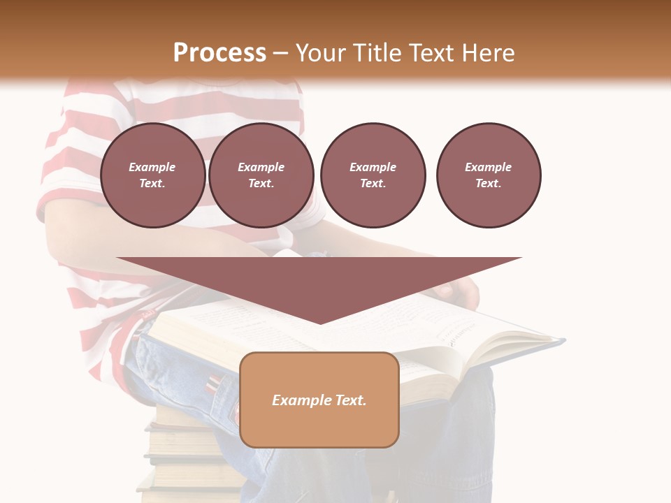 Boy Intellectual Red PowerPoint Template