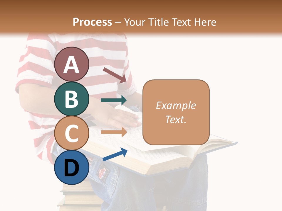 Boy Intellectual Red PowerPoint Template