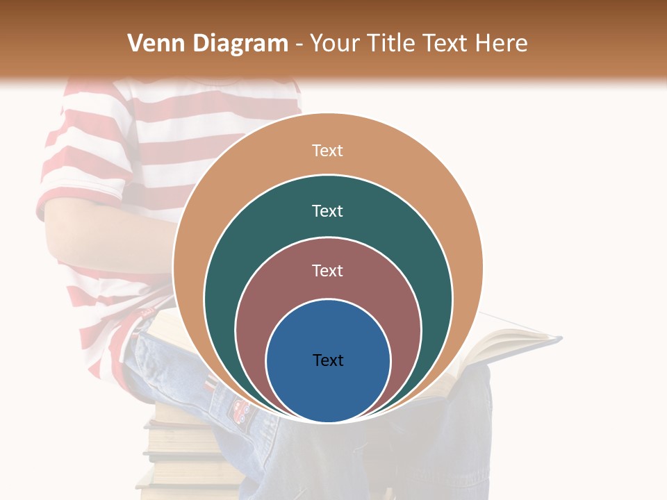 Boy Intellectual Red PowerPoint Template