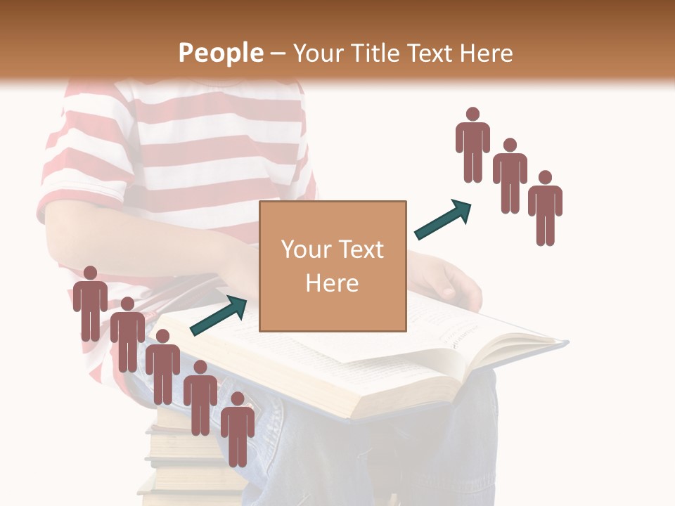 Boy Intellectual Red PowerPoint Template