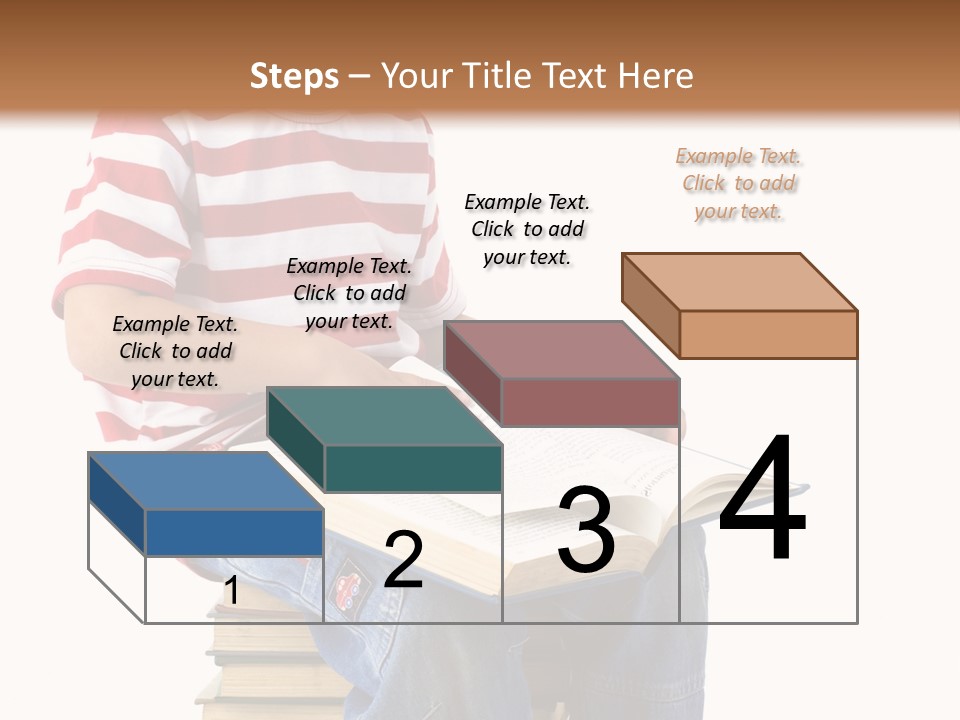 Boy Intellectual Red PowerPoint Template