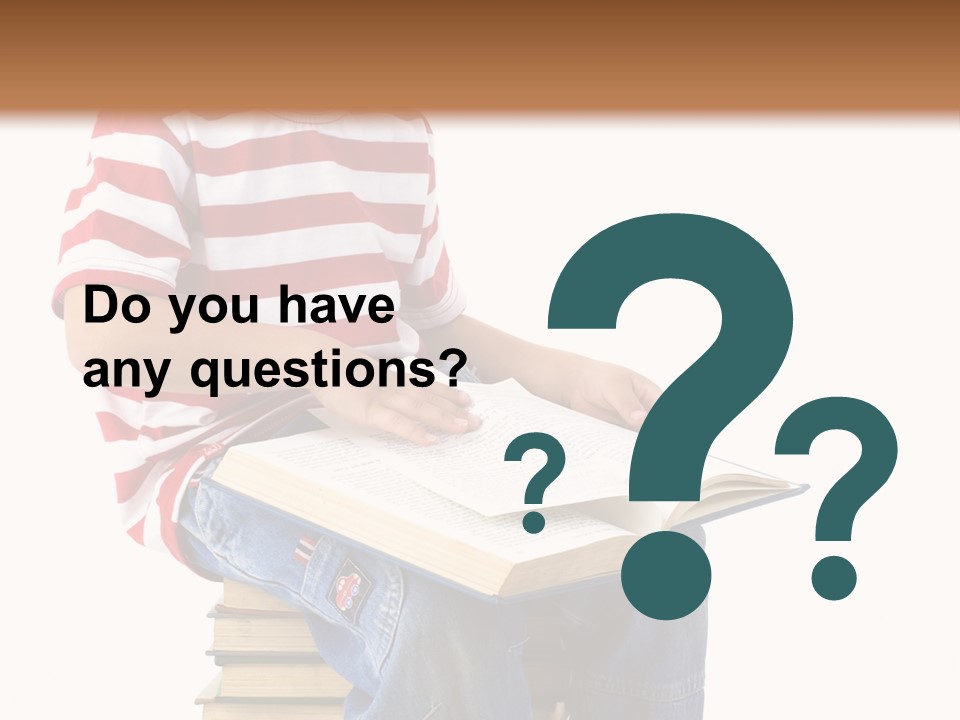 Boy Intellectual Red PowerPoint Template