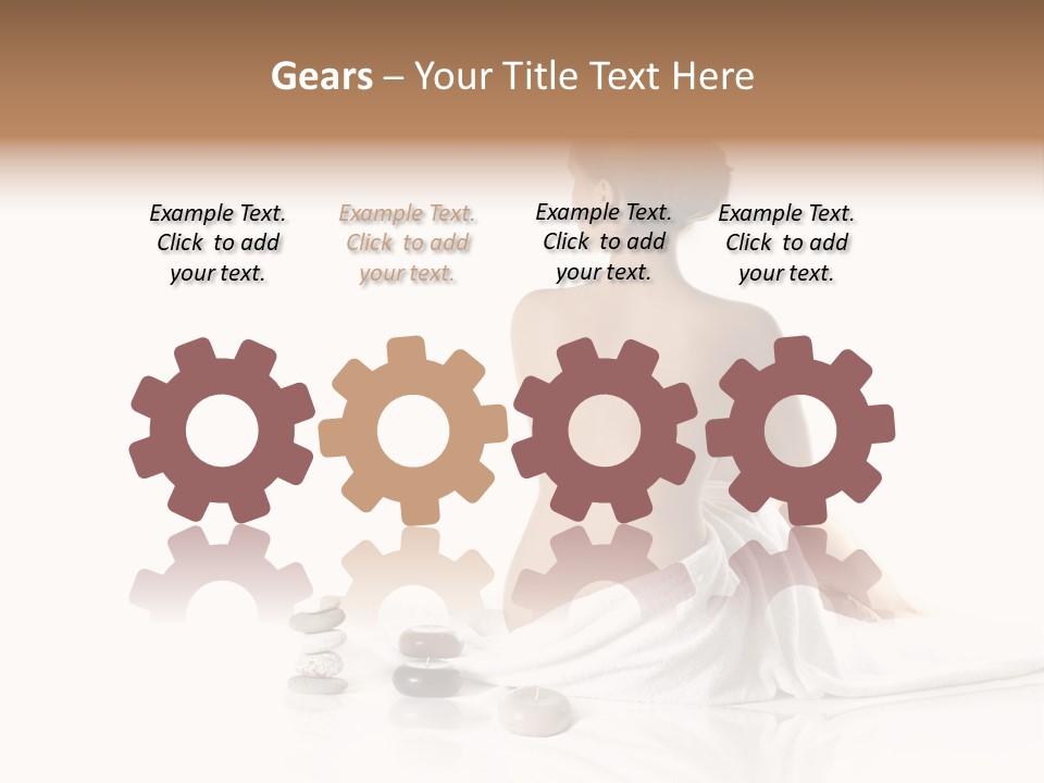 Girl Fresh Blue PowerPoint Template