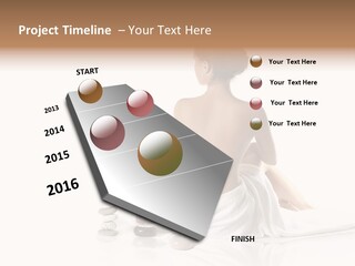 Girl Fresh Blue PowerPoint Template