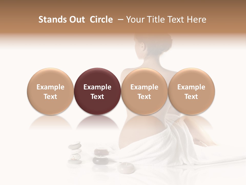 Girl Fresh Blue PowerPoint Template