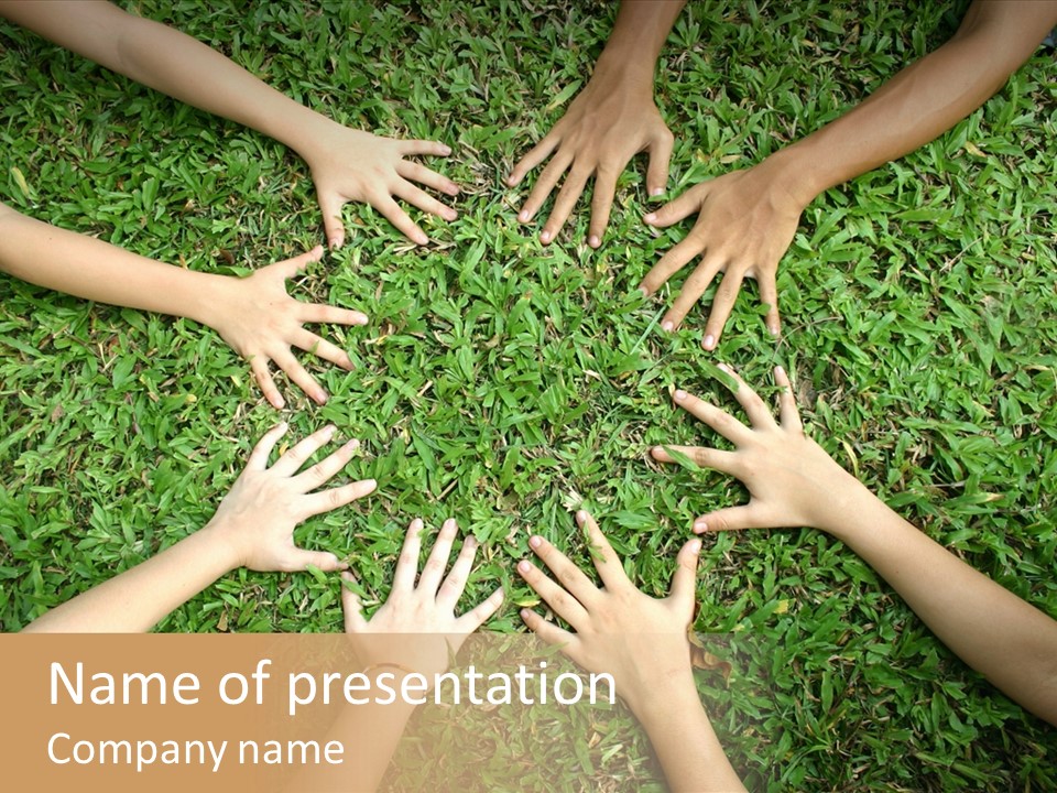 Chain People Ground PowerPoint Template