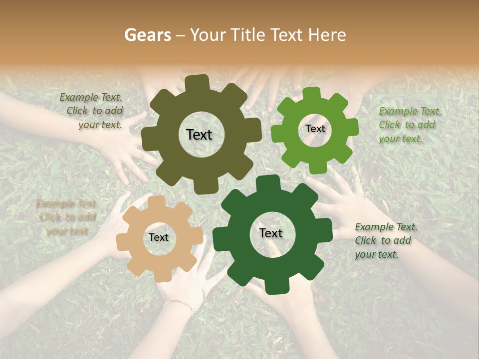 Chain People Ground PowerPoint Template