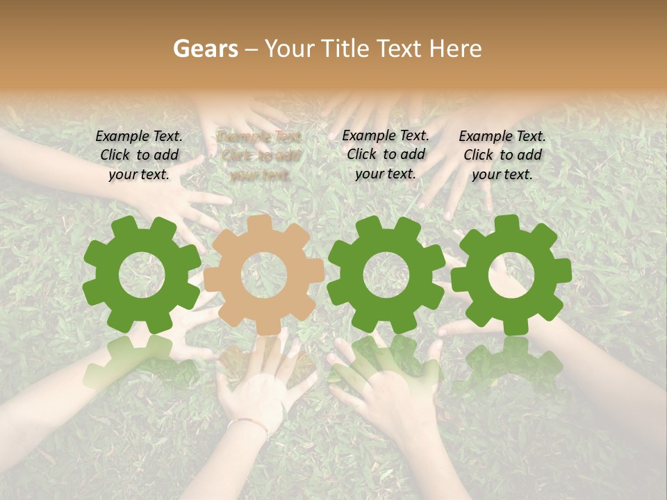 Chain People Ground PowerPoint Template