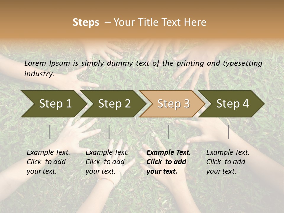 Chain People Ground PowerPoint Template