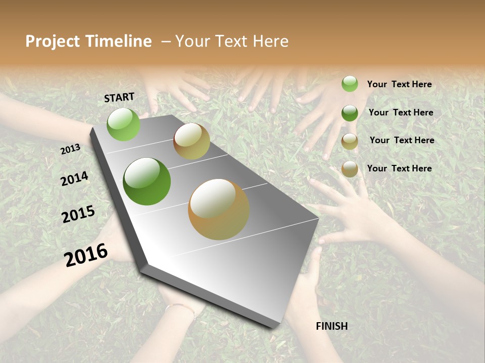 Chain People Ground PowerPoint Template