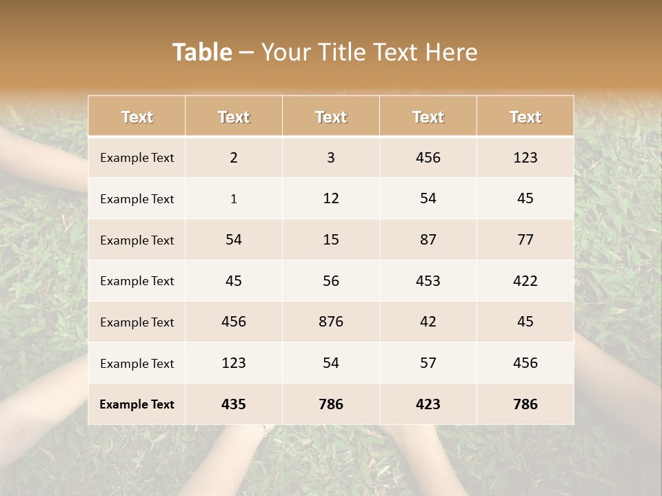 Chain People Ground PowerPoint Template